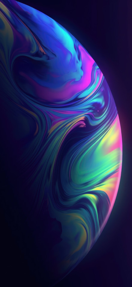 Colorful Abstract Texture Planet 4K Wallpaper