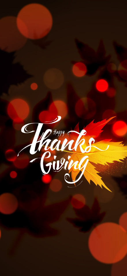 Beautiful Fall Maple Leaf Thanksgiving Background