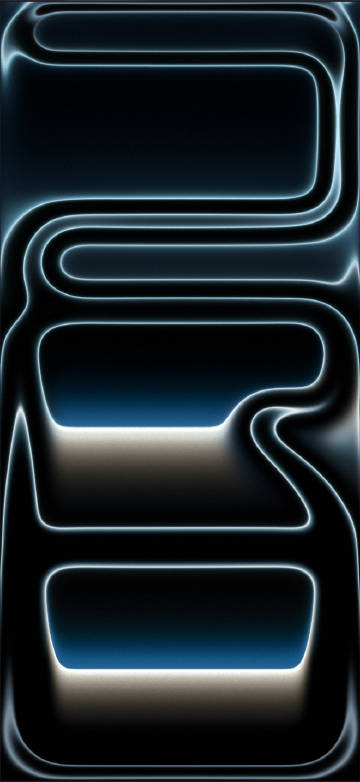 iPhone 17 Pro Wallpaper, Arctic Blue Glow, Minimal