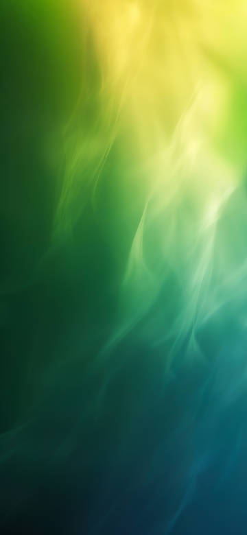 Abstract Green and Yellow Smoke Gradient 4K Wallpaper