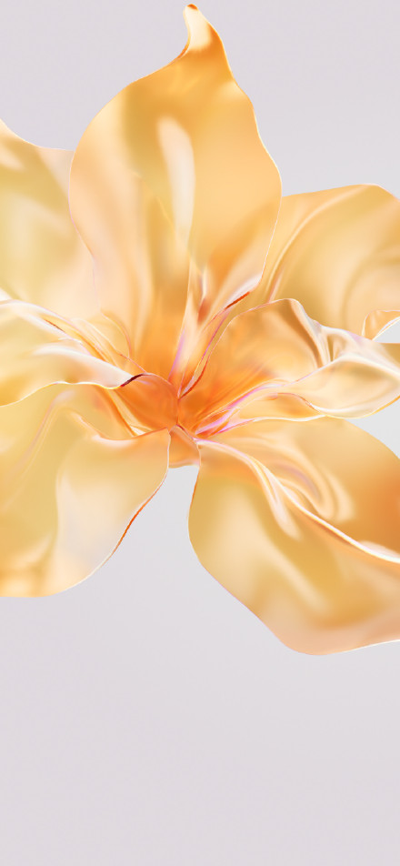 Golden dreamy flower phone wallpaper