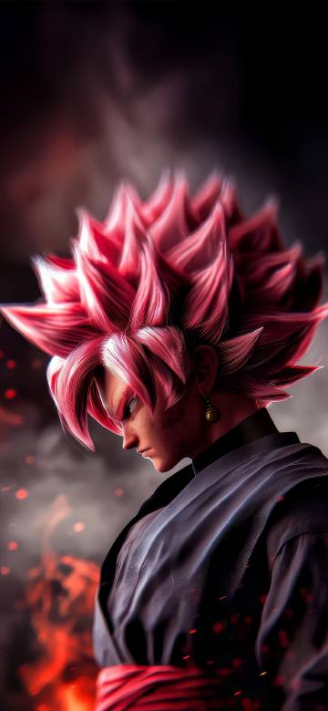 Goku Black Super Saiyan Rose 4K Wallpaper