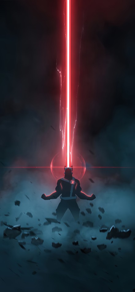 X-Men Cyclops Eye Beam Dark Art Wallpaper