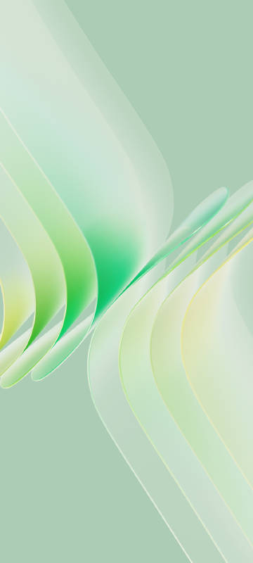 Translucent Curves on a Light Green Background