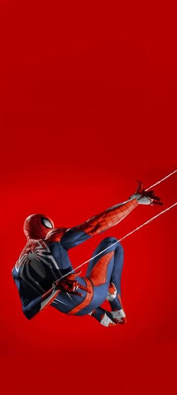 Spider-Man Swinging Action 4K Wallpaper