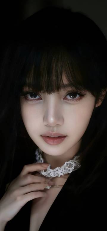 Blackpink Lisa Close Up Face Portrait HD Wallpaper