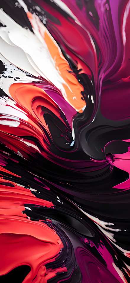 Abstract Liquid Paint Swirl Aesthetic 4K UHD Wallpaper