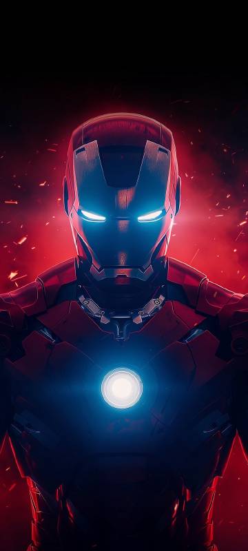 Iron Man Armor Glowing HD Wallpaper