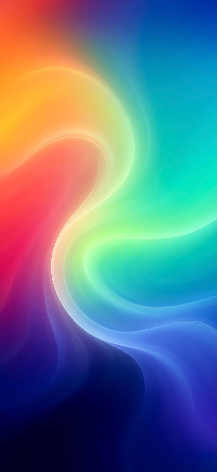 Colorful Rainbow Flow Abstract Wallpaper