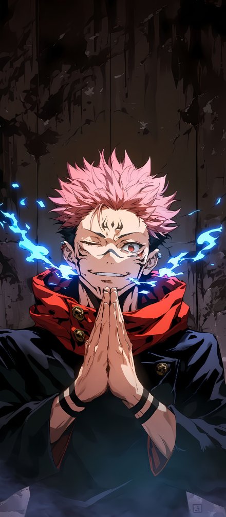 Ryomen Sukuna Domain Expansion Hand Sign 4K Wallpaper