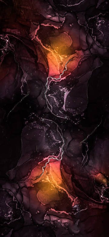 Abstract Lava Flow Texture on Dark Background 4K Phone Wallpaper