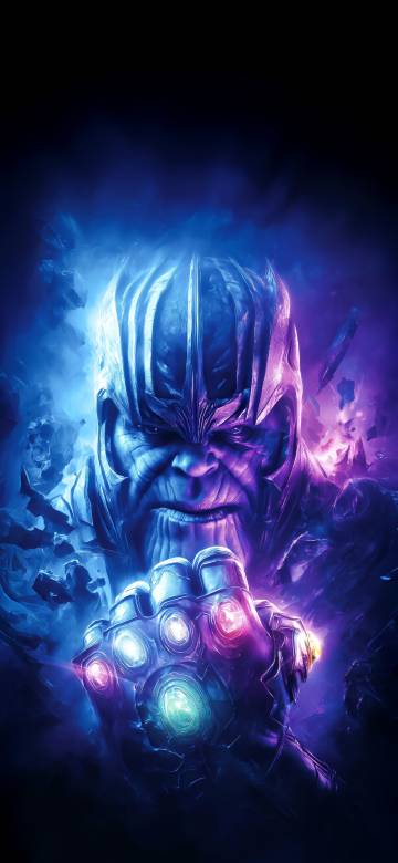 Avengers Endgame Villain Thanos Poster Phone Wallpaper