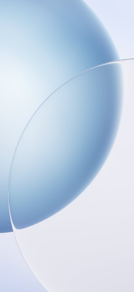 Minimalist Light Blue Abstract Curves Wallpaper