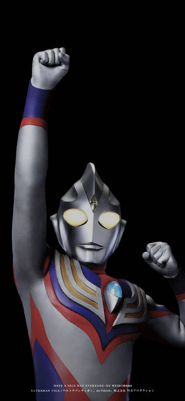 Ultraman Tiga Multi Type Transformation Pose 4K Wallpaper