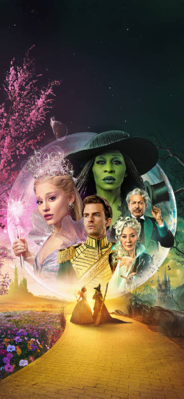 Wicked Movie 2024 Full Cast Poster HD Wallpaper