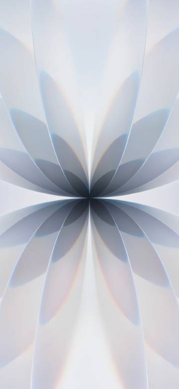 Iphone 17 Gray Kaleidoscope Floral Pattern 4K Wallpaper