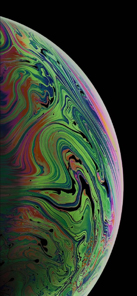 iPhone XS Max ​​​Green Texture Planet Wallpaper