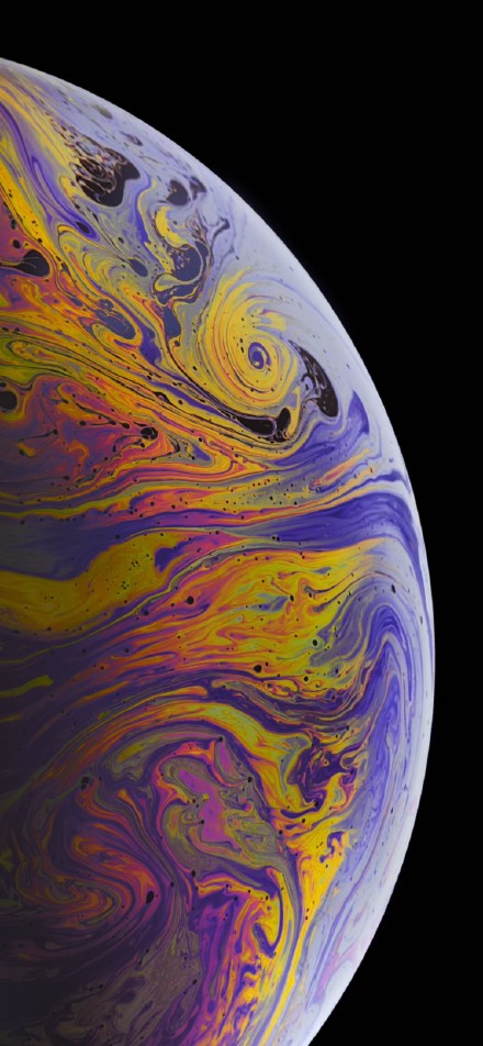 iPhone XS Max ​​​Purple Texture Planet Wallpaper