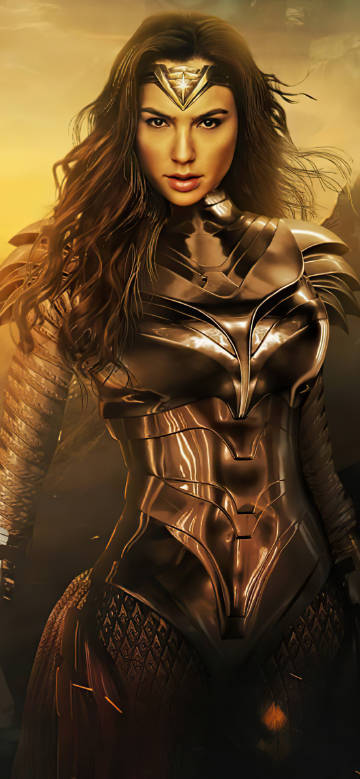 Metallic Wonder Woman Wallpaper