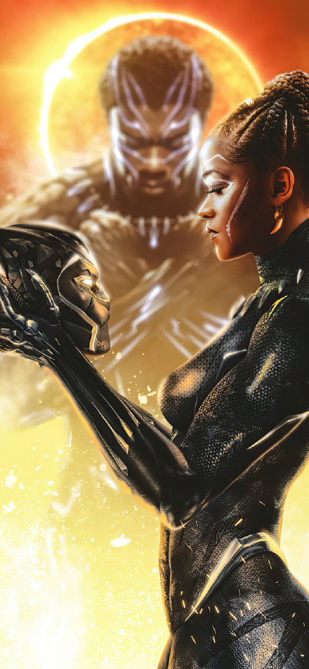 Black Panther: Wakanda Forever Poster Phone Wallpaper