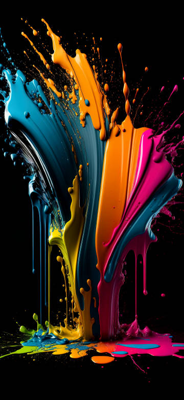 Color Splash Abstract Paint Wallpaper