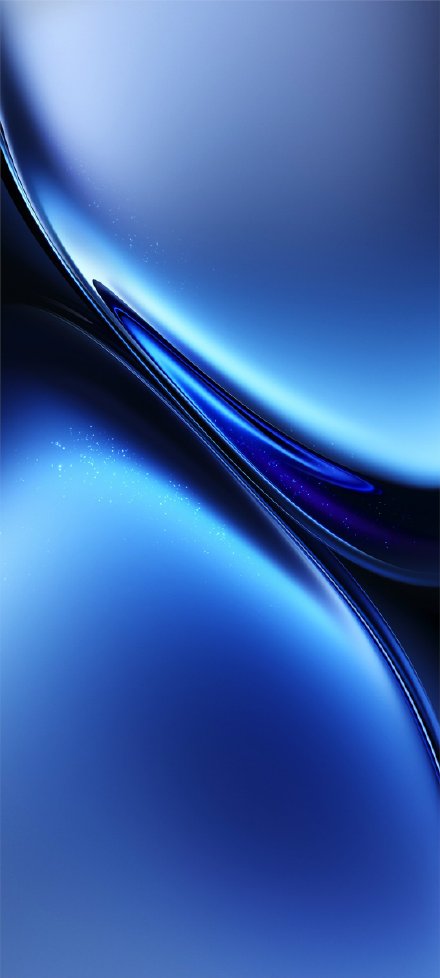 Blue flowing abstract Lines phone wallpaper
