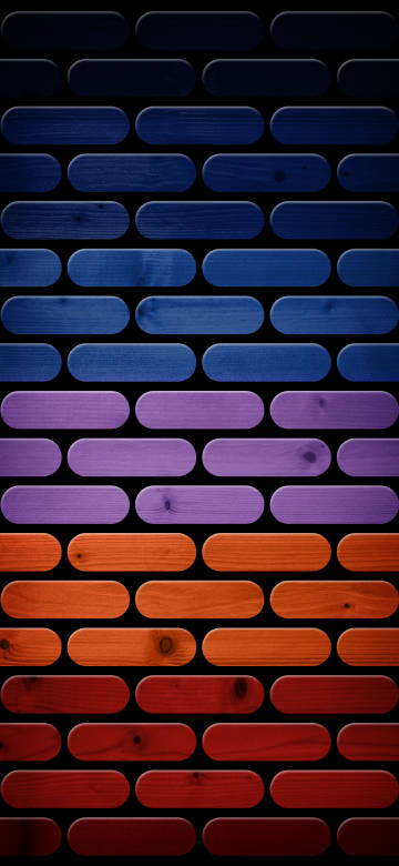 Dynamic Island Colorful Gradient Wood Grain Pattern 4K Wallpaper
