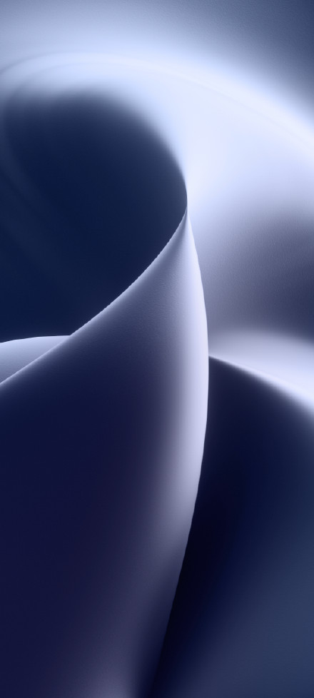 Blue and white minimalist abstract curve background
