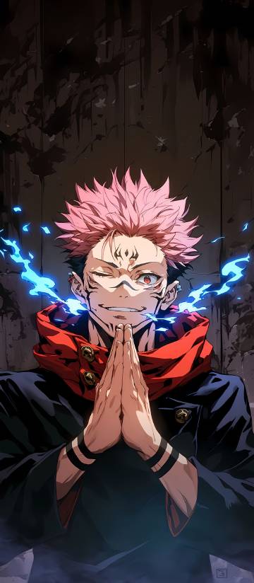 Ryomen Sukuna Domain Expansion Hand Sign 4K Wallpaper