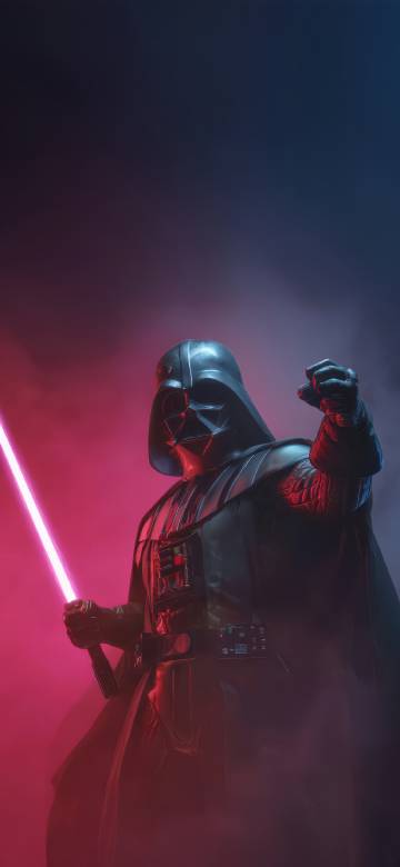 Darth Vader Holding Red Lightsaber from Star Wars