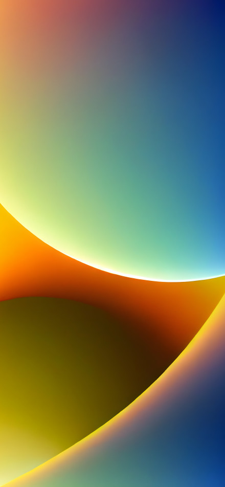 Color Gradient Waves with Sunset Hues 4K Phone Wallpaper
