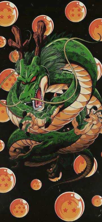 Shenron of Dragon Ball phone wallpaper