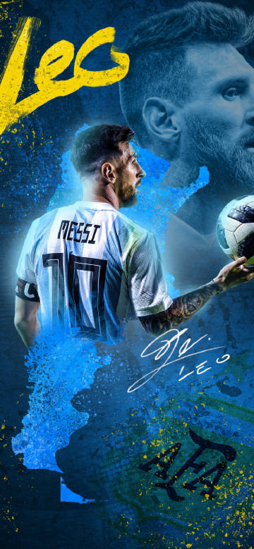 Lionel Messi #10 Argentina Jersey Wallpaper