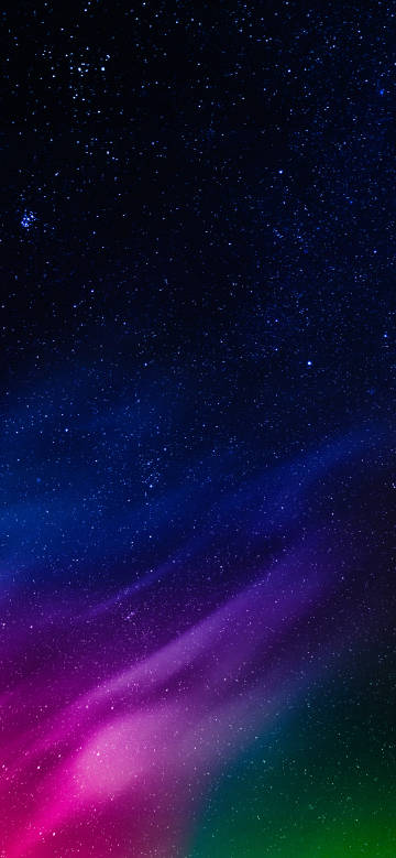 Purple gradient aurora scenery