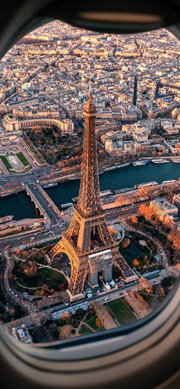 Overlooking the Eiffel Tower from the Clouds