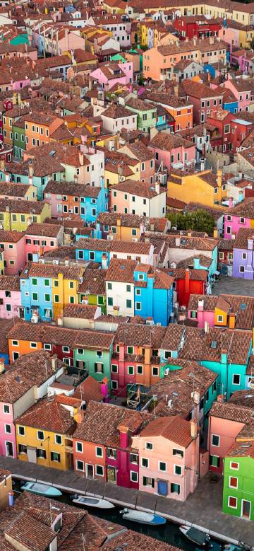 Colorful houses from Burano, Italy