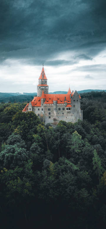 The Forest Castle under the Gloomy Sky