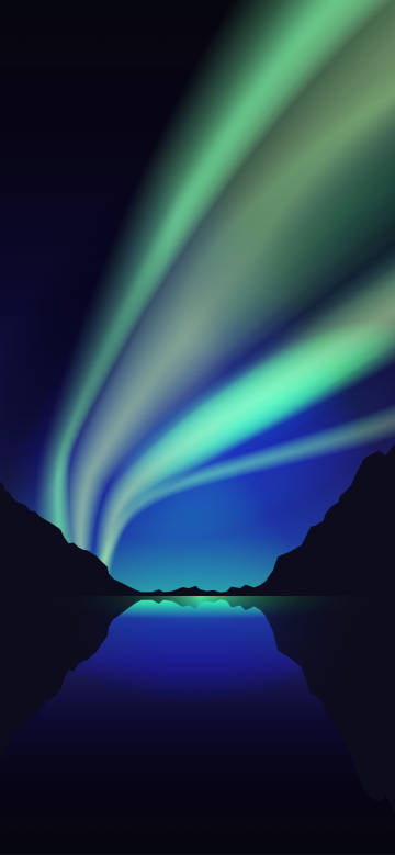 Dreamy Aurora Reflecting on the Lake