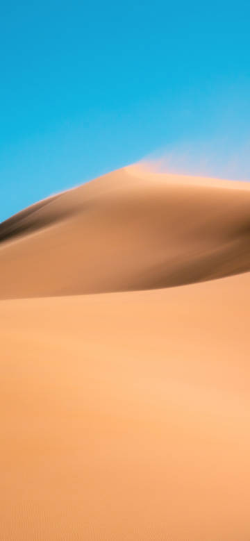 Desert under pure blue sky