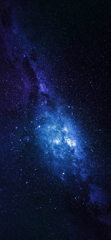 Blue and purple nebula