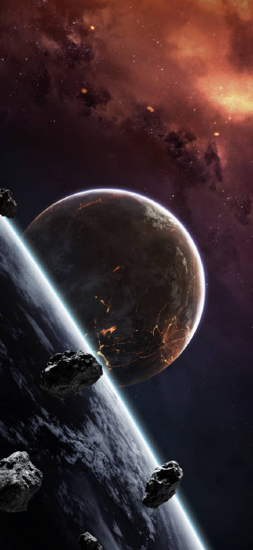 Cosmic Planets beside the Gorgeous Nebula