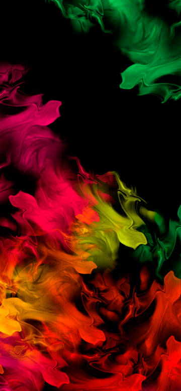 Colorful abstract pattern on black background