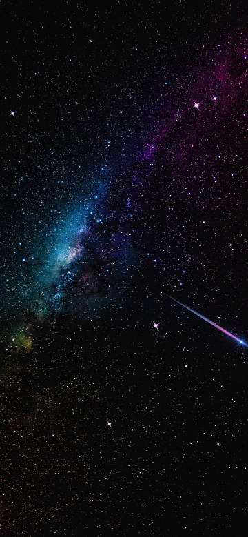 Meteor under the nebula