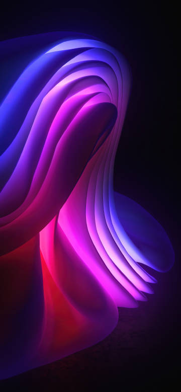 Colorful Wavy Curved Surfaces