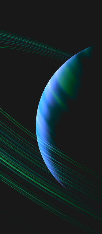 Green Lines Wrapping around the Blue Planet