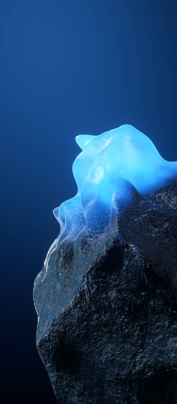 Crystal clear rocks