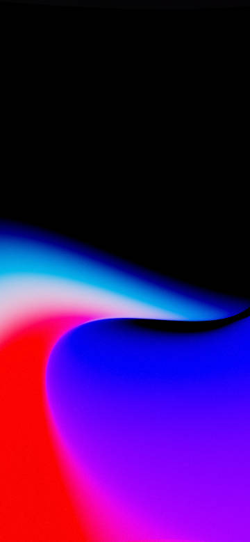 Colorful Flowing Shadows against the Black Background