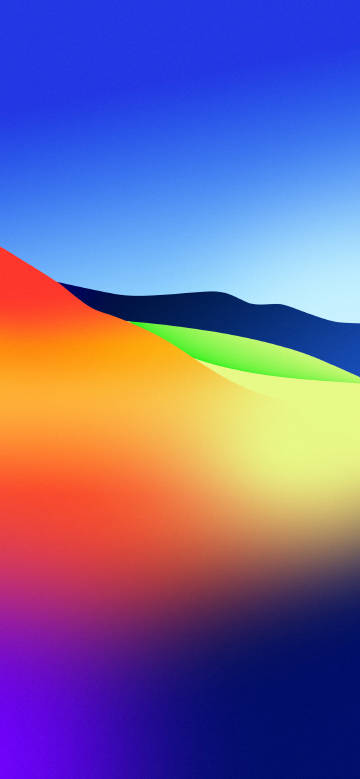 Colorful Mounds under the Blue Screen