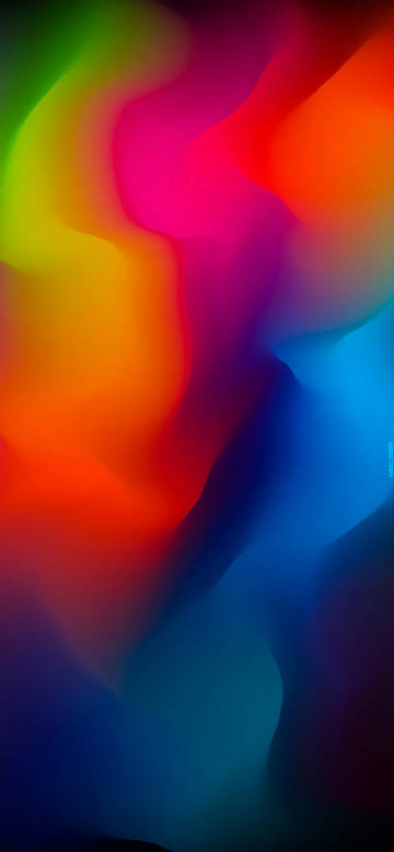Charming abstract picture of color interweaving