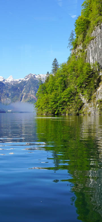 Tranquil lakes and mountains